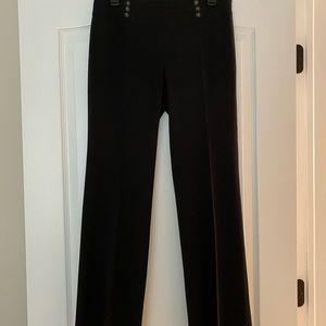 Black wide lag sailor pants